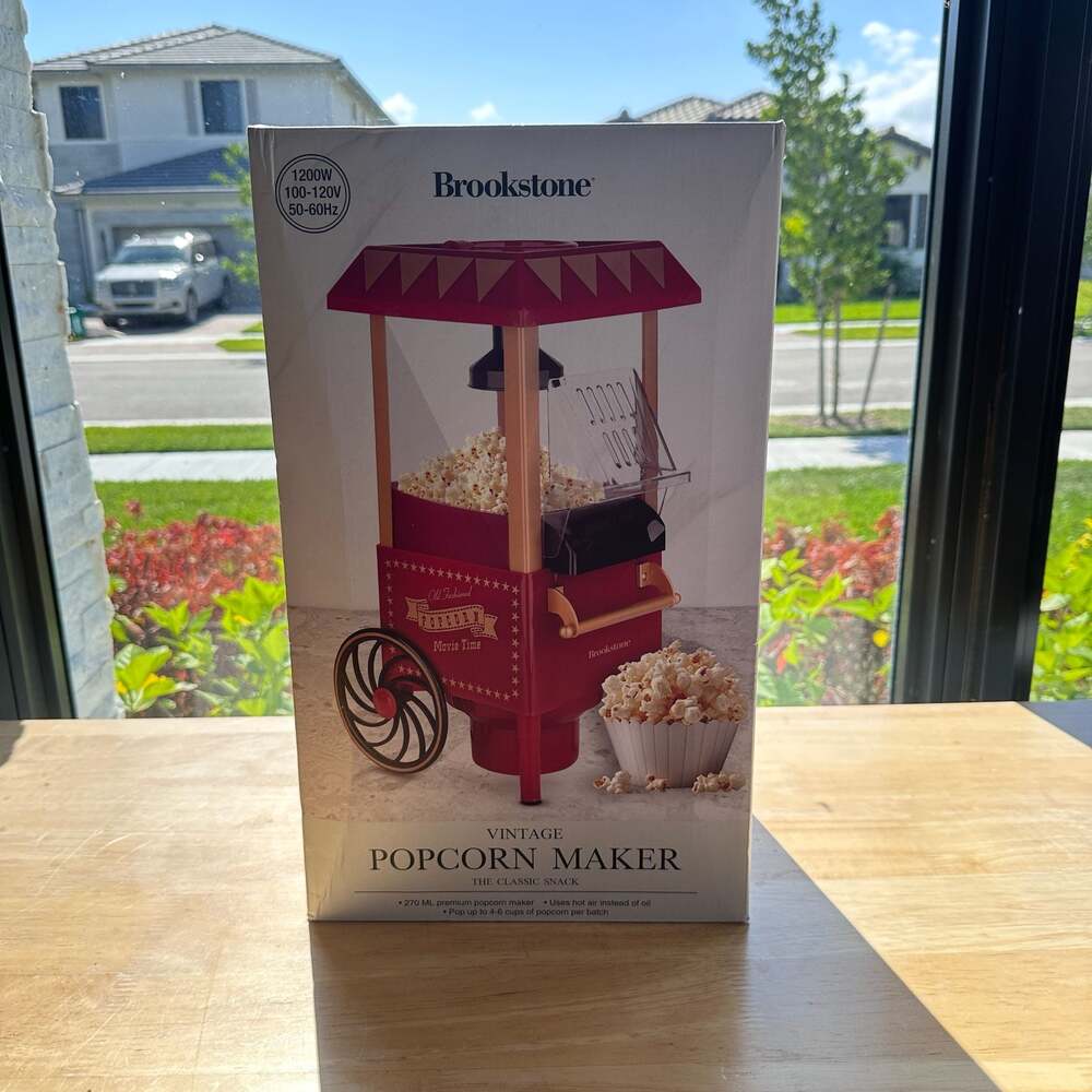 Brookstone Popcorn maker Vintage Household Electric Popcorn Popper Popcorn Machi